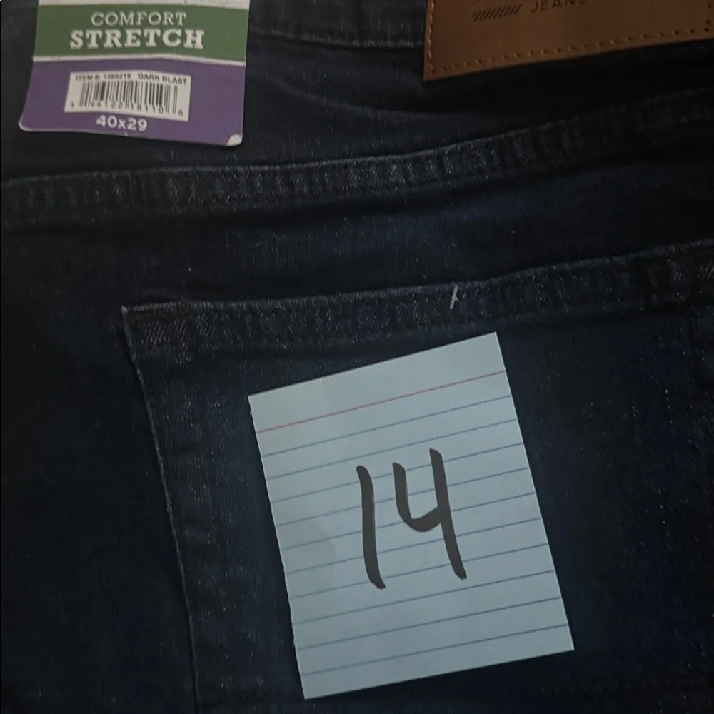 Izod  Men's  Blue Jean straight Fit Dark Blast Size 40x29 #14